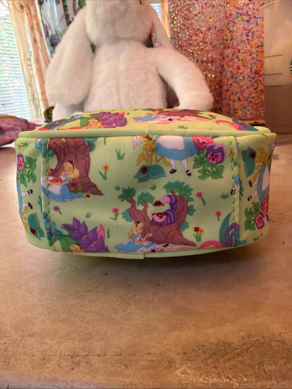 Stoney Clover x Disney Alice in Wonderland Mini Pouch Cheshire Cat Caterpillar - Picture 7 of 7